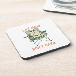 Funny Cat Mom Fur Lover Tee Coaster
