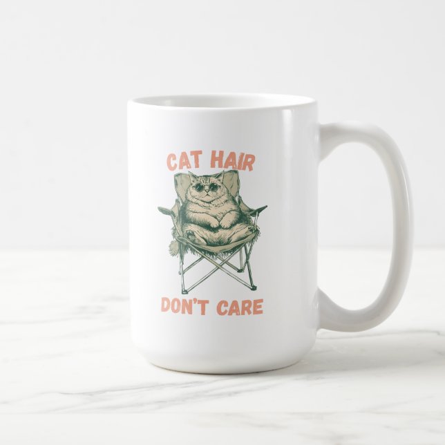 Funny Cat Mom Fur Lover Tee Coffee Mug (Right)