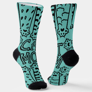 Funny Cat Mom Paws Socks