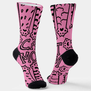 Funny Cat Mom Paws Socks