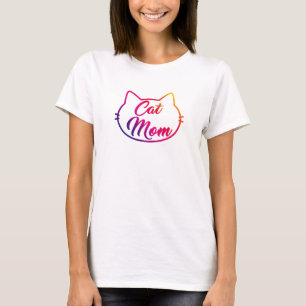funny cat mom T-Shirt