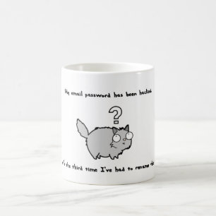Funny cat mug for geeks