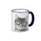 Funny cat mug | Kitten wearing nerdy glasses