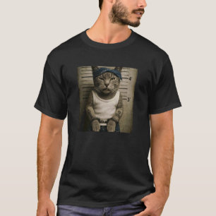 Funny Cat Mugshot Meme T-Shirt