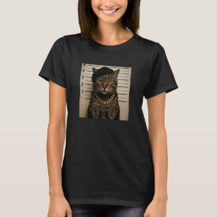 Funny Cat Mugshot Meme T-Shirt