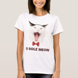 Funny Cat O Sole Meow customizable T-Shirt