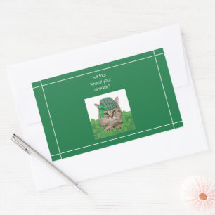 Funny Cat on St. Patrick’s Day Sticker