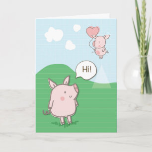 Funny Cat on St. Patrick’s Day with Green Hat Tie Card