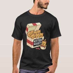 Funny Cat Owner Gift Kitten Nuggets Food Pun Women T-Shirt