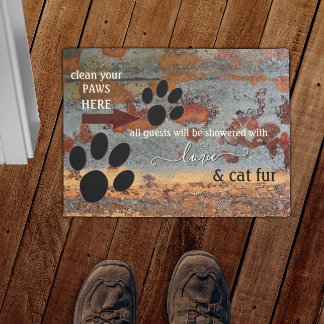 Funny Cat Paws Doormat (Creator Uploaded)