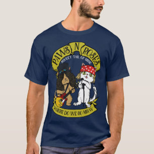 Funny Cat Paws Rock Music Gift Men Kids Women Funn T-Shirt