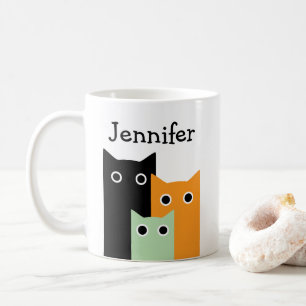 Funny Cat, Personalized Coffee Mug