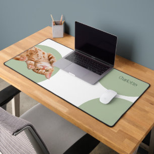 Funny Cat Personalized Desk Mat