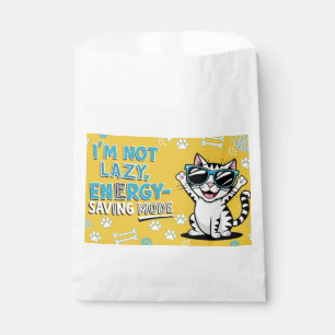 Funny Cat Poster, Cartoon cat wearing sunglasses  Favour Bag