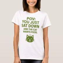 Funny Cat POV T-Shirt - "This Is My Cat's T-Shirt"