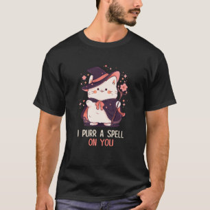 Funny Cat Pun Witch Spell Graphic Men Kids Women H T-Shirt
