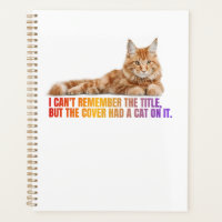 Funny Cat Quote Spiral Notebook for Librarians