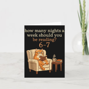 Funny Cat Reading 6-7 Meme Englieacher Book Lover Card