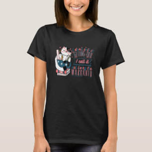Funny Cat Reading Book Ee I Don Call It Getting Ol T-Shirt