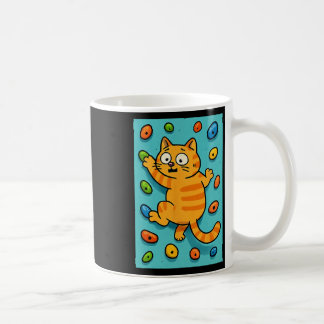 Funny Cat Rock Climber Bouldering Wall Climbing Me Coffee Mug