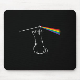 Funny Cat Rock Music Gift Women Kids Men Autism Fu Mouse Pad