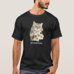 Funny Cat Seething with Rage Cute Sarcastic Kitty  T-Shirt<br><div class="desc">Funny Cat Seething with Rage Cute Sarcastic Kitty Feline Tee Premium</div>