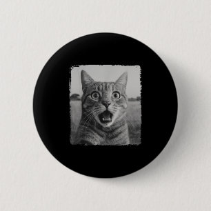 Funny Cat Selfie Meme Graphic For Men Women Kids  2 Inch Round Button