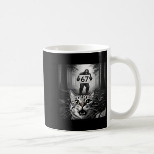 Funny Cat Selfie With Bigfoot 67 Six Seven Meme Me Coffee Mug