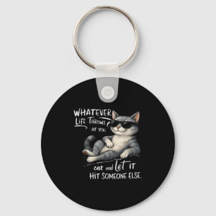 Funny Cat Shirt Funny Quote Graphic Tees For Men W Keychain