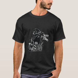 Funny Cat Skeleton Hand Boop Halloween Custom For T-Shirt