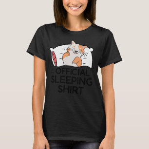 Funny cat Sleeping shirt pyjamas ,Cute napping Cat