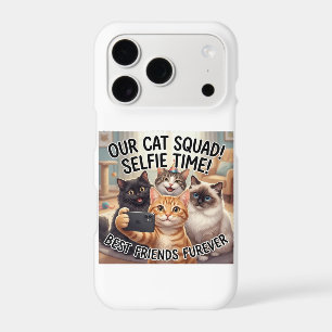 Funny Cat Squad Selfie Phone Case