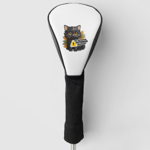 Funny cat sticker Classic T-Shirt (3) Golf Head Cover
