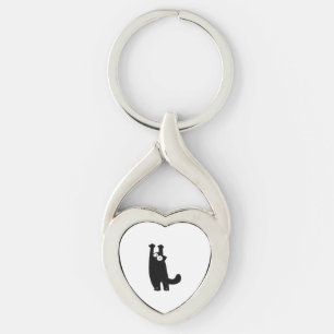 funny cat t keychain