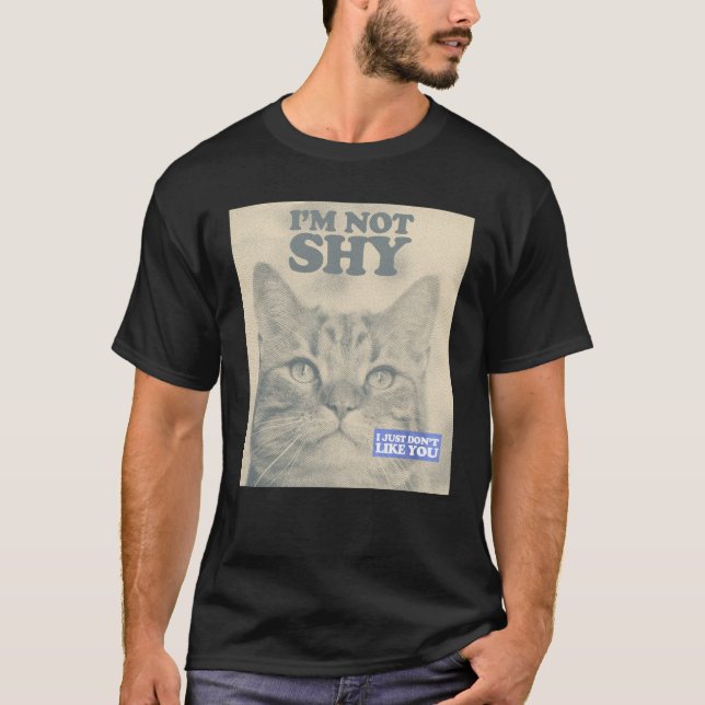 Funny Cat T Shirt (Front)
