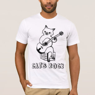 Funny Cat T-shirts, Playing guitar T-Shirt