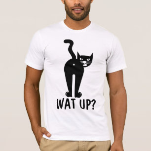 Funny Cat T-shirts. WAT UP? T-Shirt