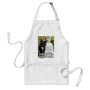 Funny Cat - That was zen, this is meow Standard Apron