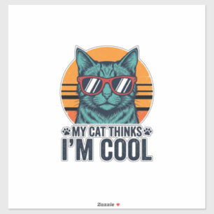 Funny Cat Thinks Im Cool Vintage