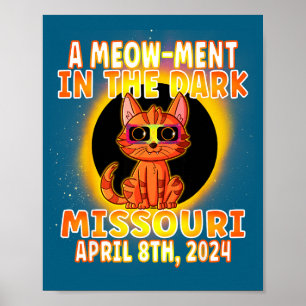 Funny Cat Total Solar Eclipse Pun Poster