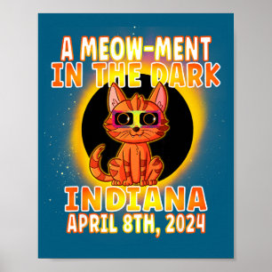 Funny Cat Total Solar Eclipse Pun Poster