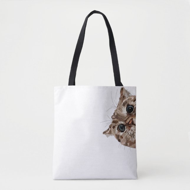 Funny Cat Tote Bag (Devant)