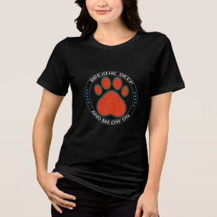 funny cat Tri-Blend shirt