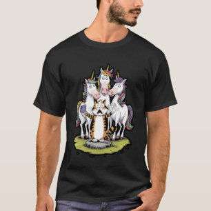 Funny Cat Unicorn Selfie Meme T-Shirt