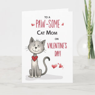 Funny Cat Valentine for Mom from the Pet Card