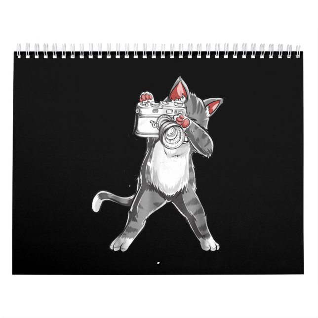 Funny Cat With A Camera Photography Calendar (Cover)