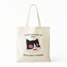 Funny Cat With Feline Rage Eyes Anime Style
