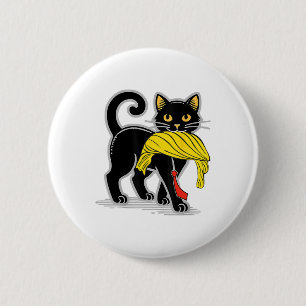 Funny Cat With Trump Hair Us Flag Vote Kamala Harr 2 Inch Round Button