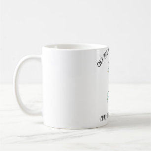 Funny Cat Xmas Lights On the Naughty List Funny Ch Coffee Mug