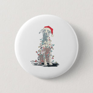 Funny Catahoula Leopard Dog Christmas Graphics Lig 2 Inch Round Button